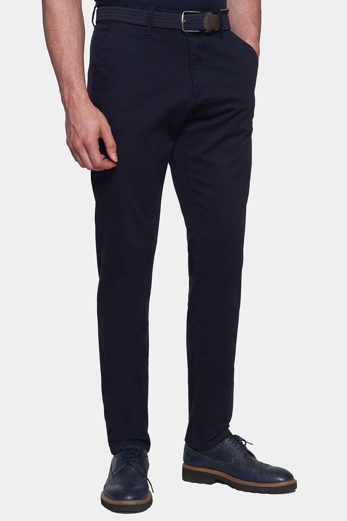The Timeless Chino Men's Navy Pants Tailored Fit Casual Workwear Trousers