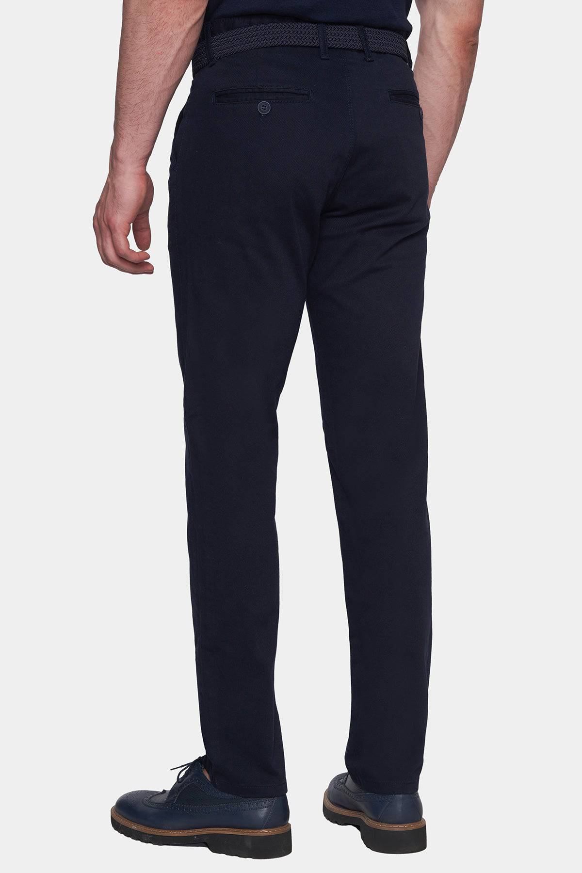 The Timeless Chino Men's Navy Pants Tailored Fit Casual Workwear Trousers