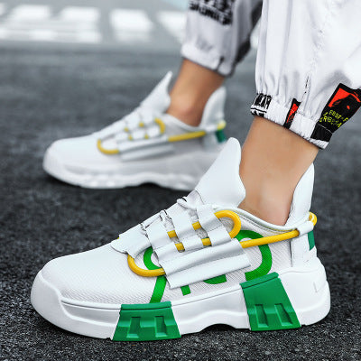 The Enigma casual city walk shoes with front strap closure and breathable mesh lining
