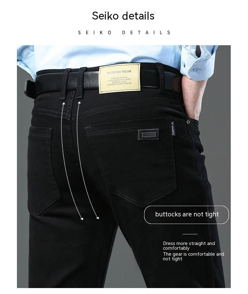 Conservative comfortable mid-rise stretch office trousers in green with a straight-leg silhouette