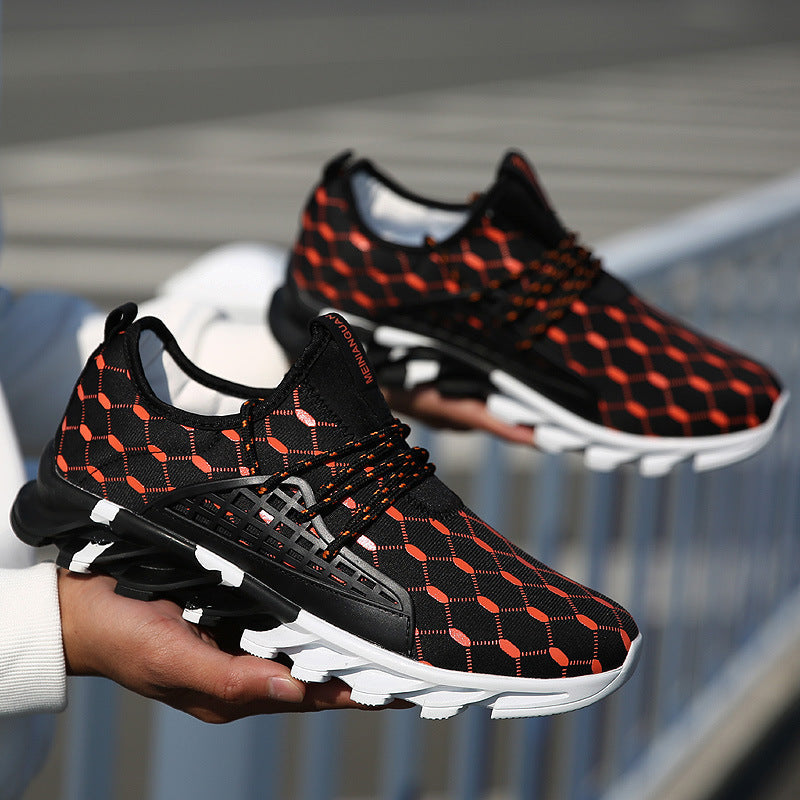 Blade men's sports casual shoes with mesh upper and MD sole in color matching design