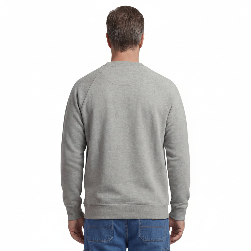 Premium Mens 3 Pocket Fleece Sweatshirt With Raglan Seams. "Babe, where are my keys?"