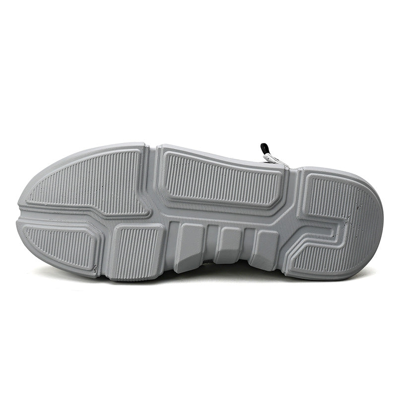 S201 Patchwork Knit Sneakers With Dual React Soles And Cushioning