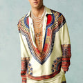 Loose-fit polyester cardigan designed for active men emphasizing comfort and mobility
