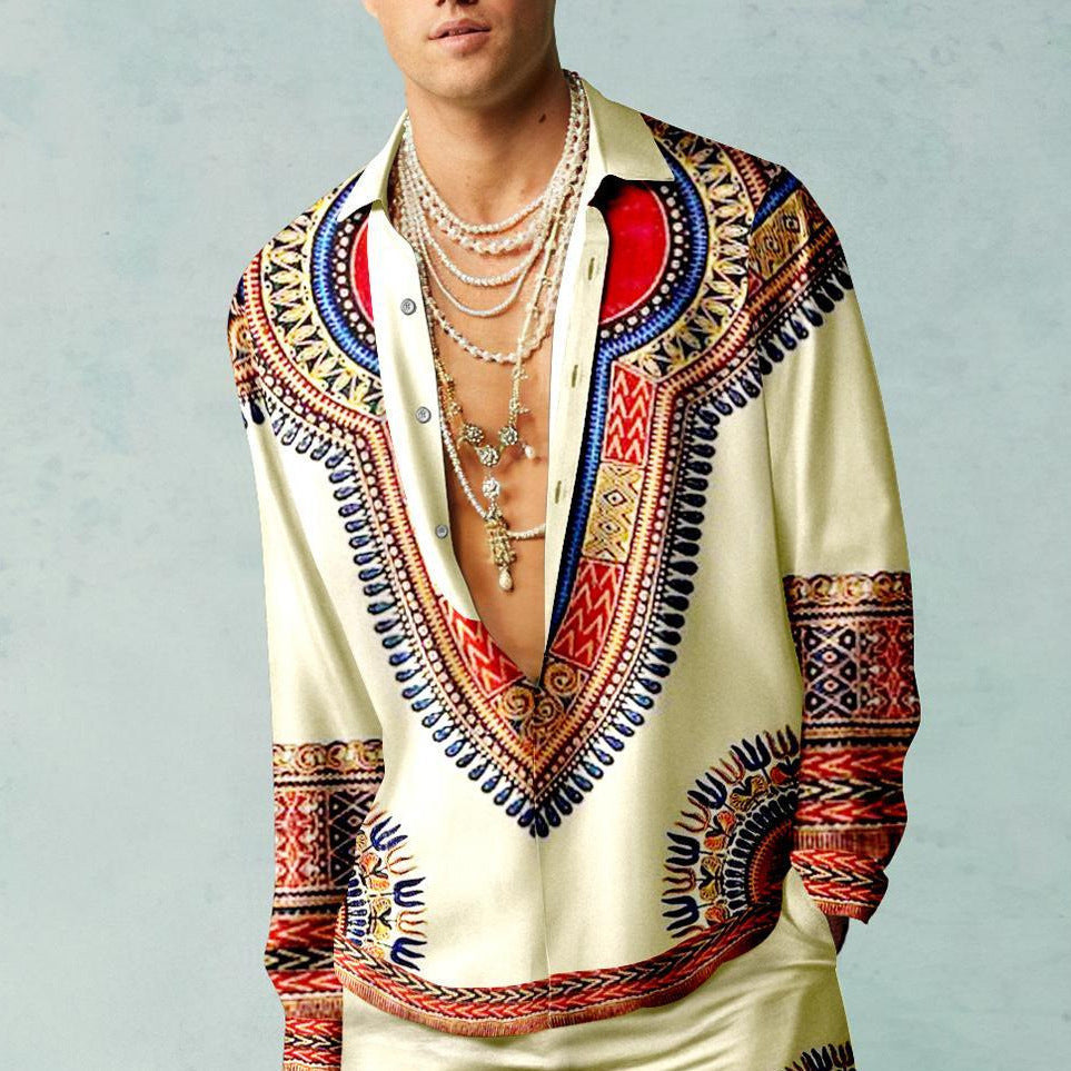 Loose-fit polyester cardigan designed for active men emphasizing comfort and mobility