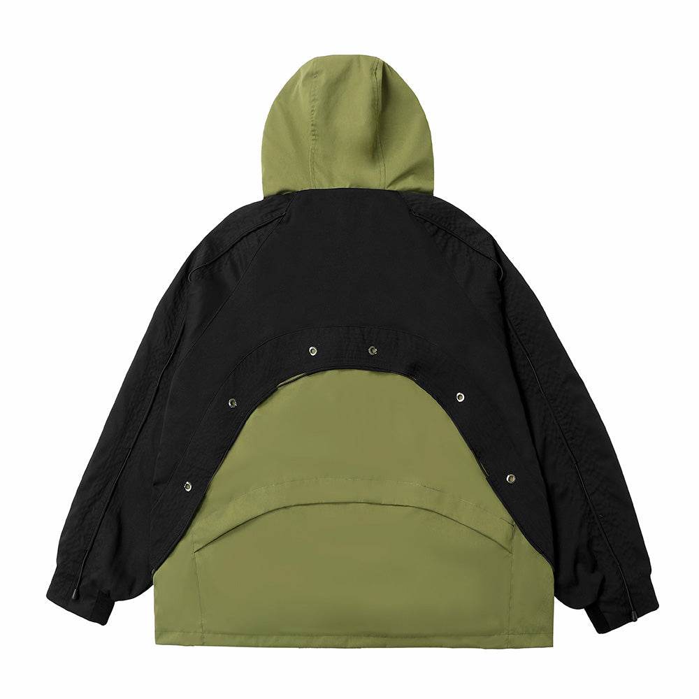 HiJ14 Black Industrial Climber Jacket with thermal insulation and adjustable fit in outdoor setting