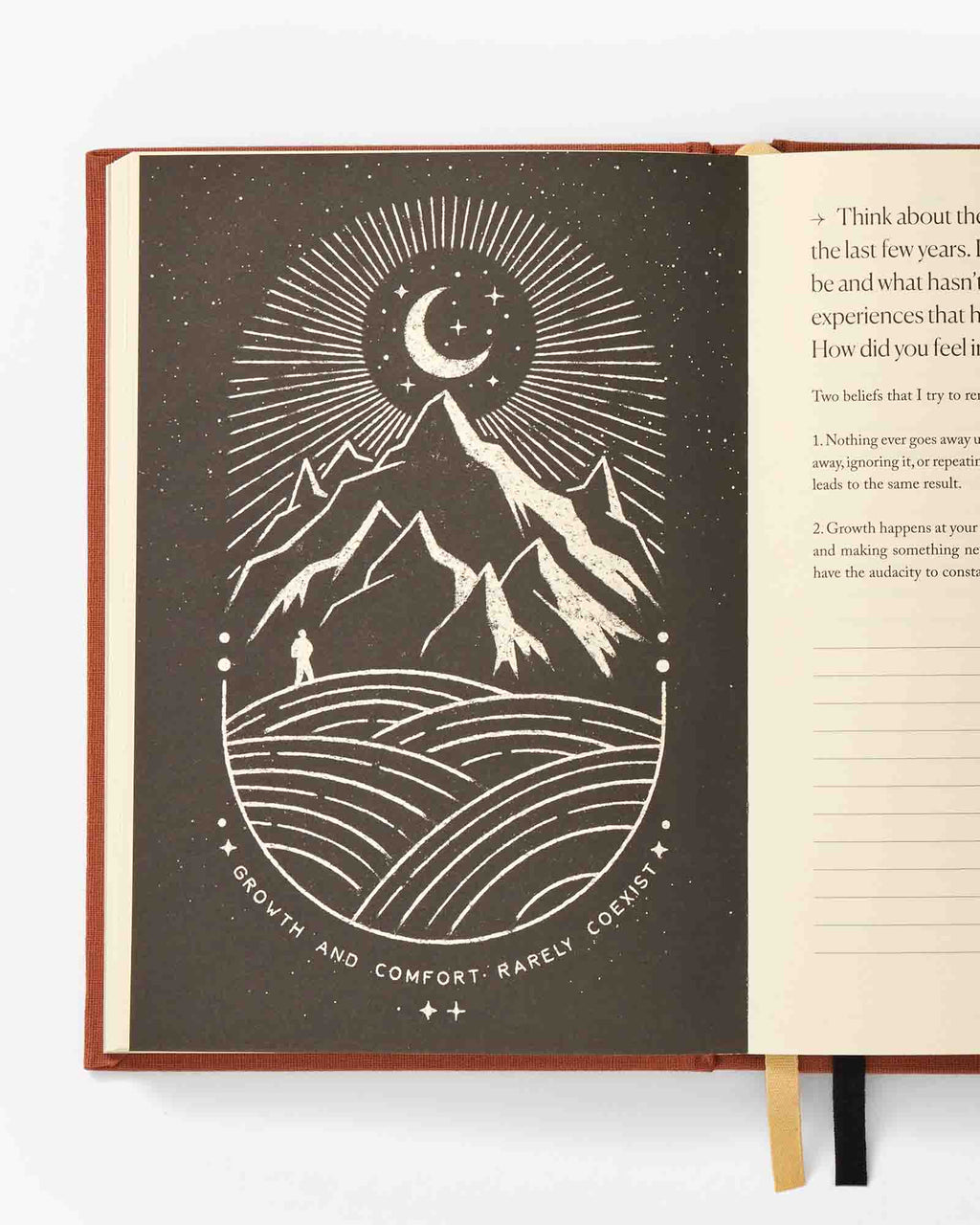 Notes to Mindfulness Journal - Sunset Orange (Same As The Previous Journal But A Little Rhetoric For the Buddhist In You.)