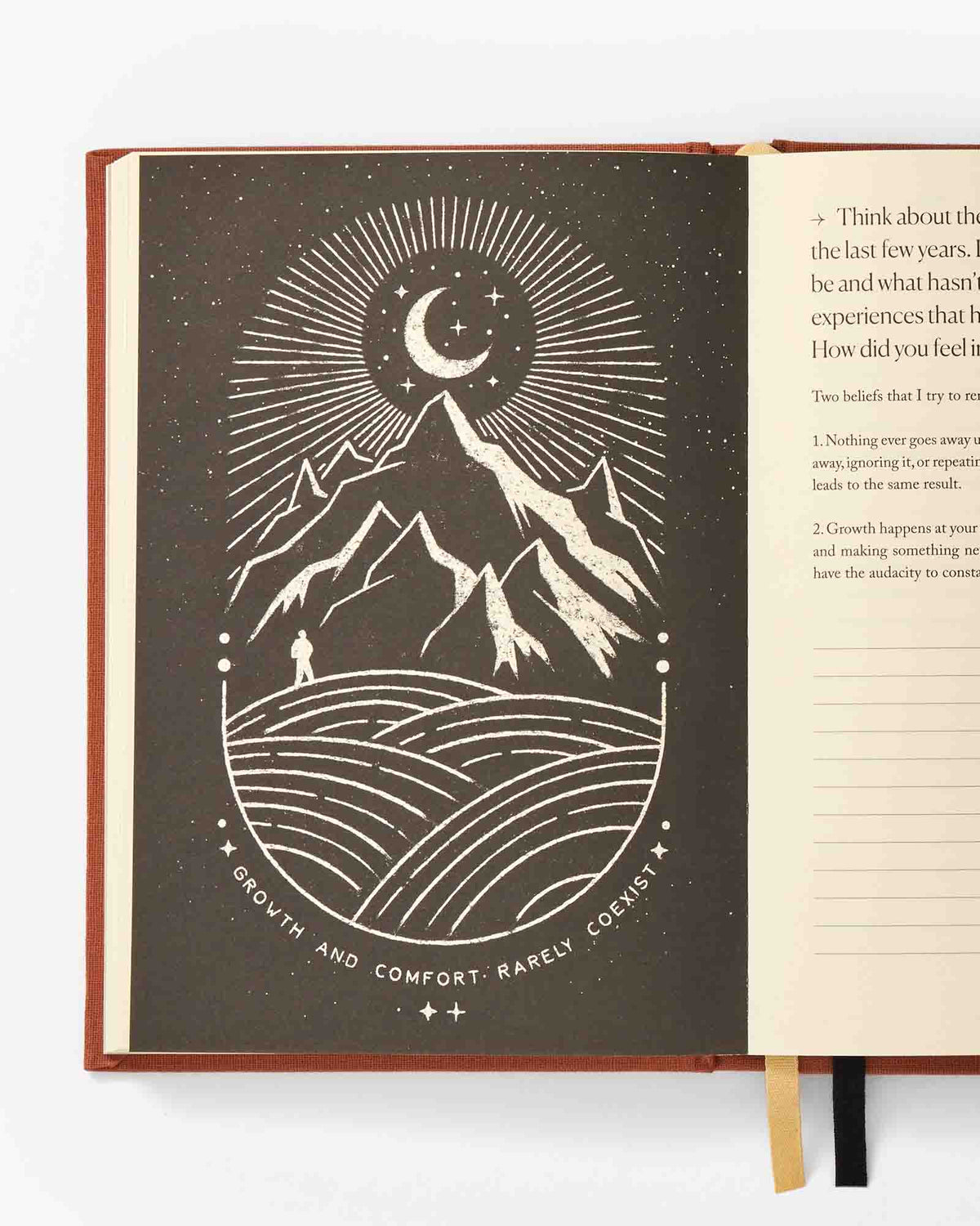 Notes to Mindfulness Journal - Sunset Orange (Same As The Previous Journal But A Little Rhetoric For the Buddhist In You.)