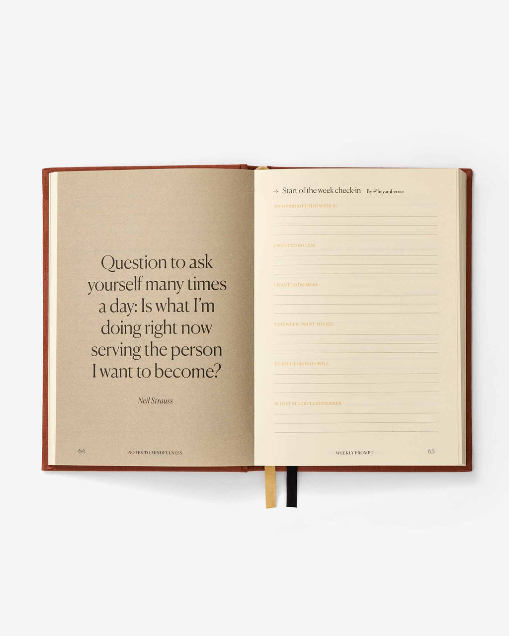Notes to Mindfulness Journal - Sunset Orange (Same As The Previous Journal But A Little Rhetoric For the Buddhist In You.)