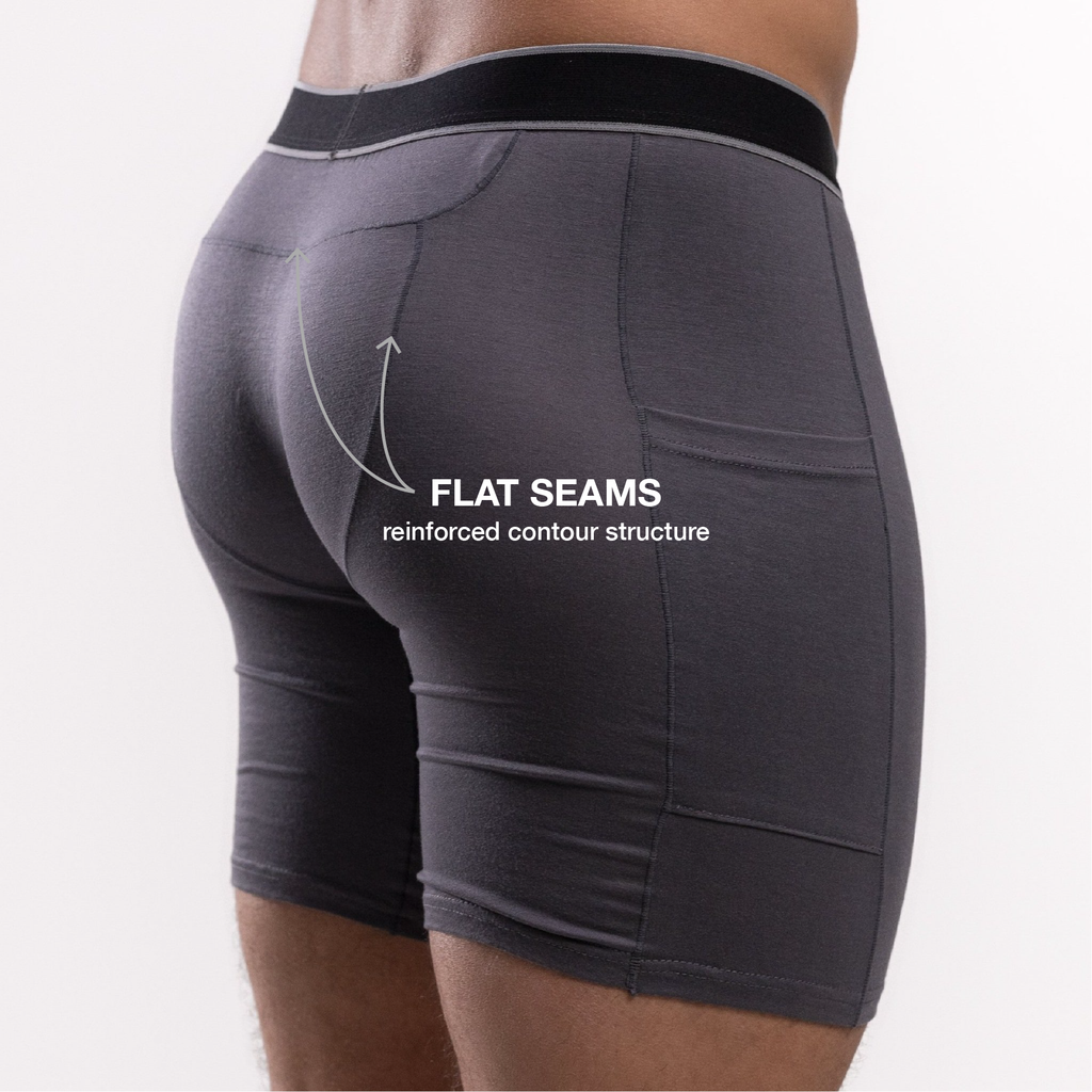 SVBS Tri Pouch Bamboo Modal Boxer Briefs 3 Pack With Ball Wall Support Comfort
