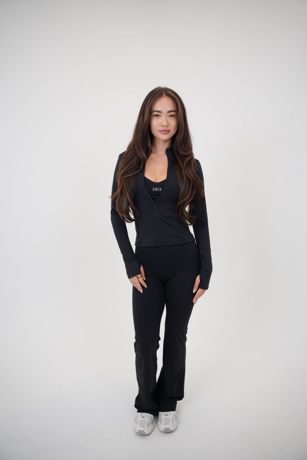 I Live In Luxury Black Perfect Fit Jacket With Contour Seams And Pockets