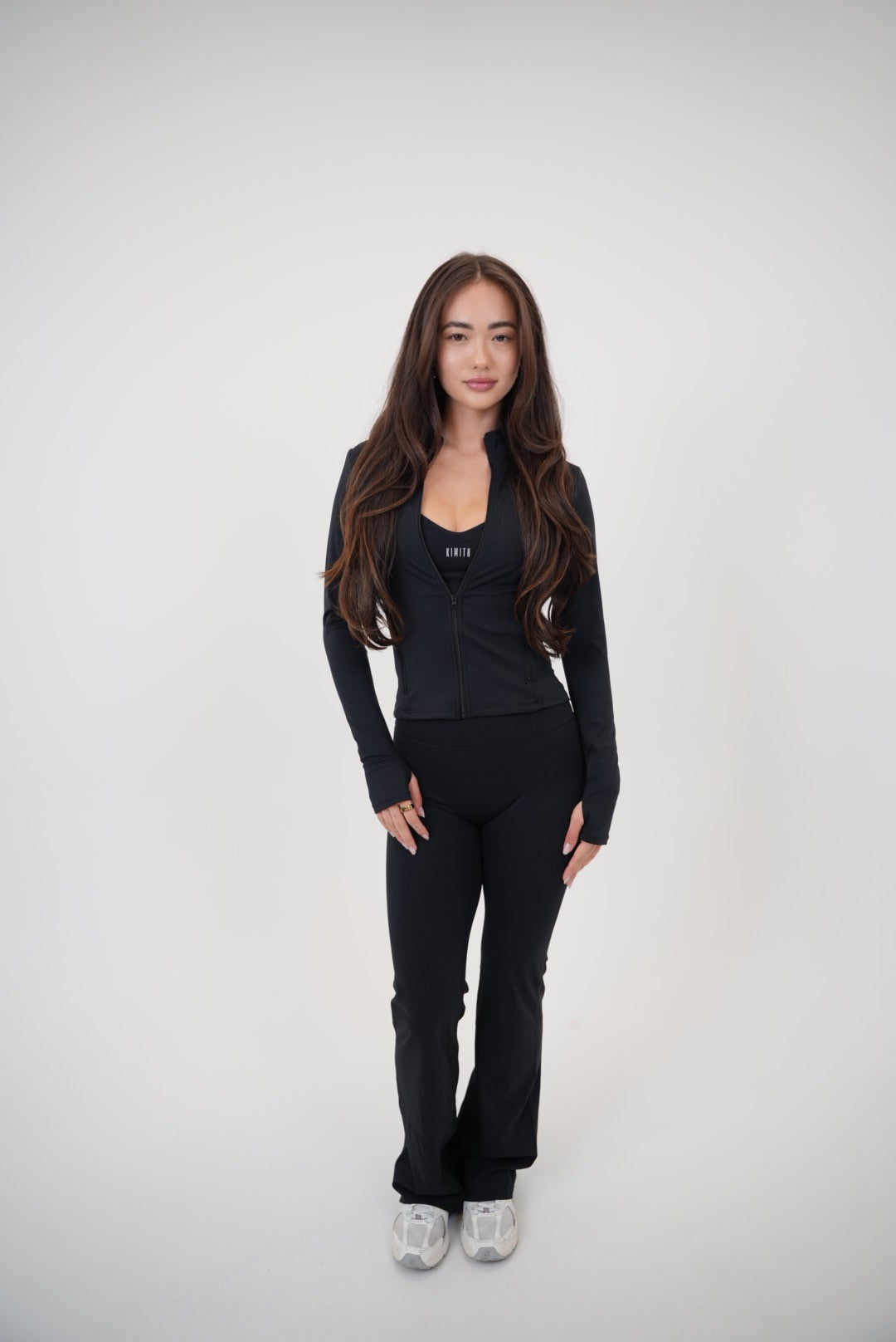 I Live In Luxury Black Perfect Fit Jacket With Contour Seams And Pockets