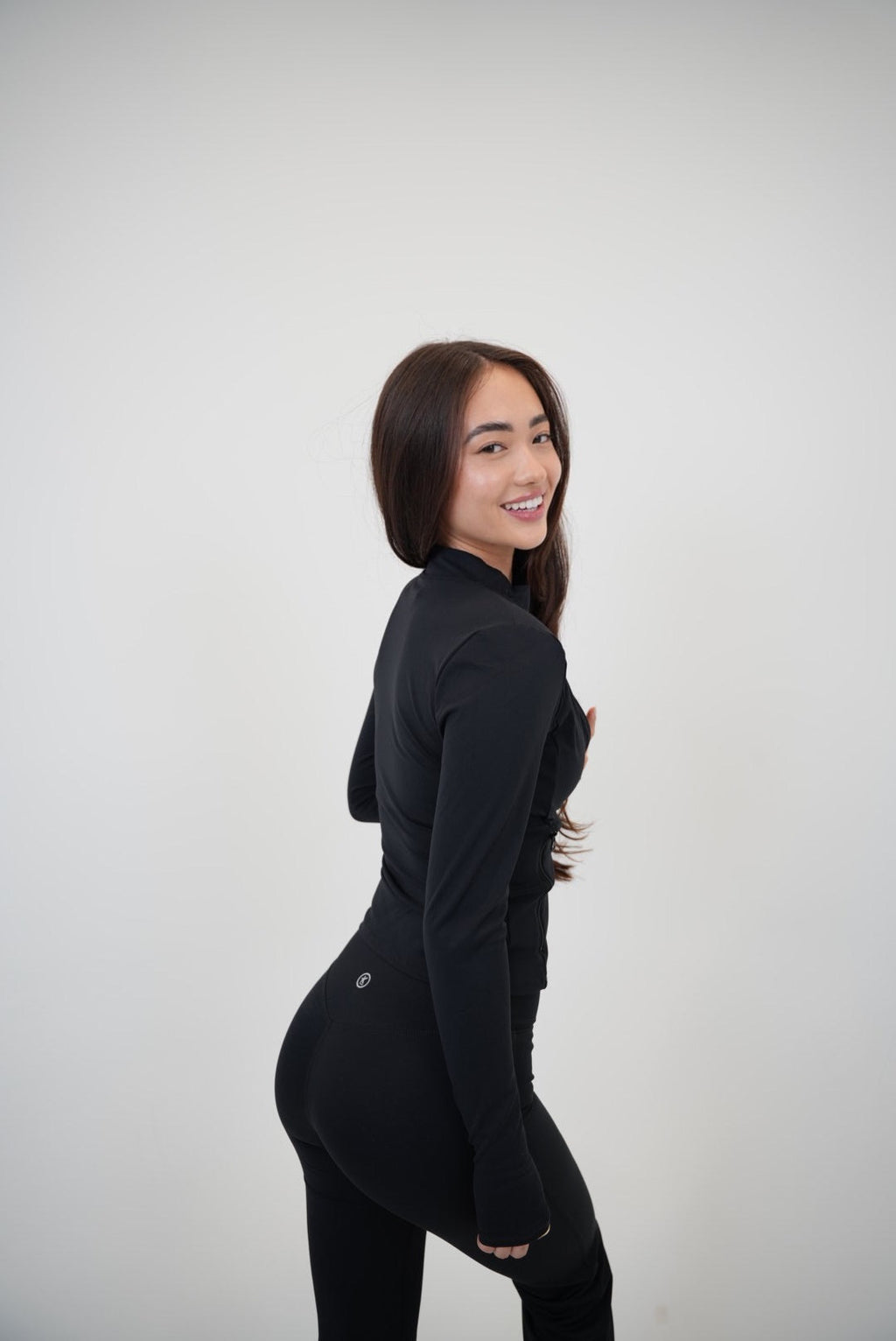 I Live In Luxury Black Perfect Fit Jacket With Contour Seams And Pockets