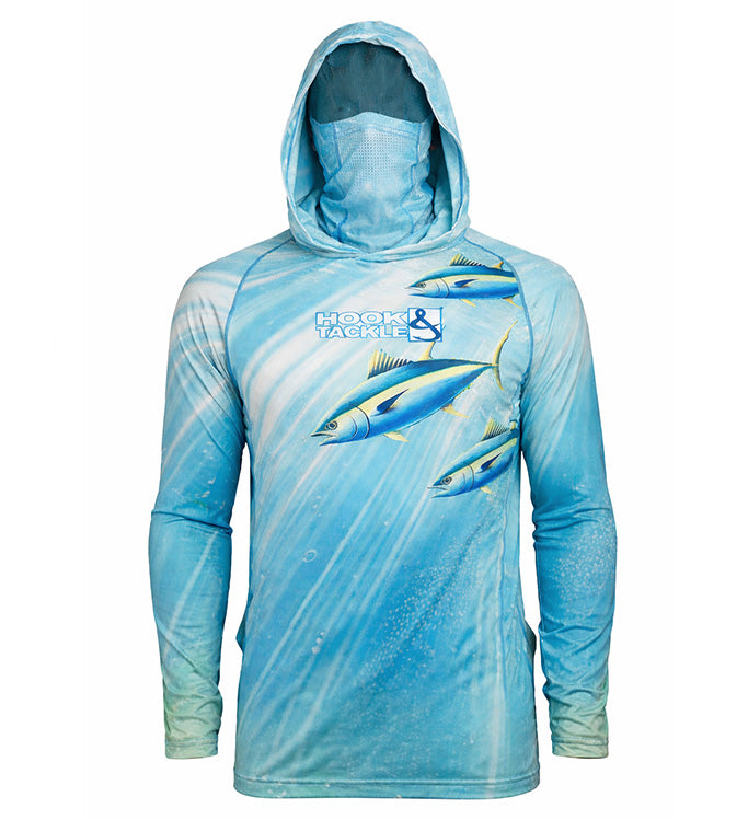 Angler Mens Tuna Abyss UV Fishing Hoodie With Built In Gaiter. Think DIFFERENT. Can I run in this?