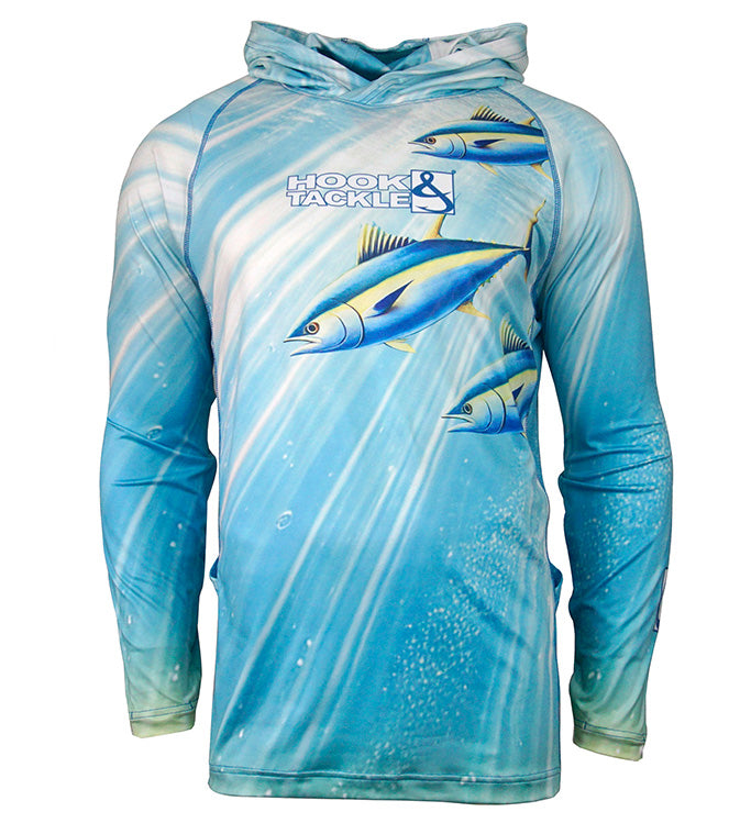 Angler Mens Tuna Abyss UV Fishing Hoodie With Built In Gaiter. Think DIFFERENT. Can I run in this?