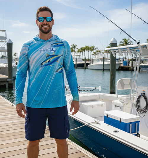 Angler Mens Tuna Abyss UV Fishing Hoodie With Built In Gaiter. Think DIFFERENT. Can I run in this?