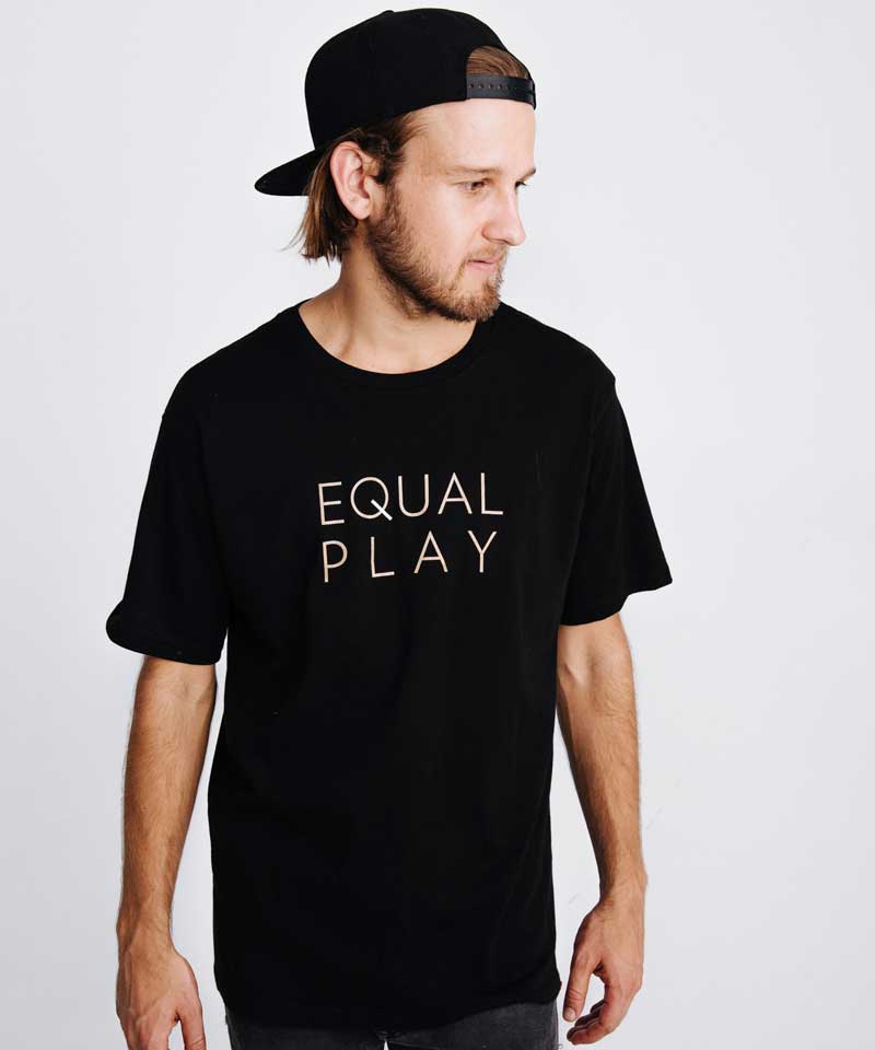 Equal Play Mens Athletic T Shirt Womens Soccer Support Tee