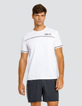 Spin It Lionel Athletic Short Sleeve Performance Top Chalk White