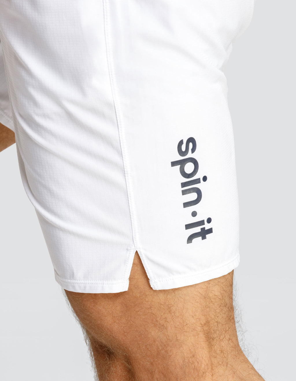 Spin It Aaron 7 Inch Inseam Chalk White Active Golf Shorts