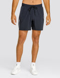Spin It David 7 Inch Performance Athletic Shorts Onyx Black
