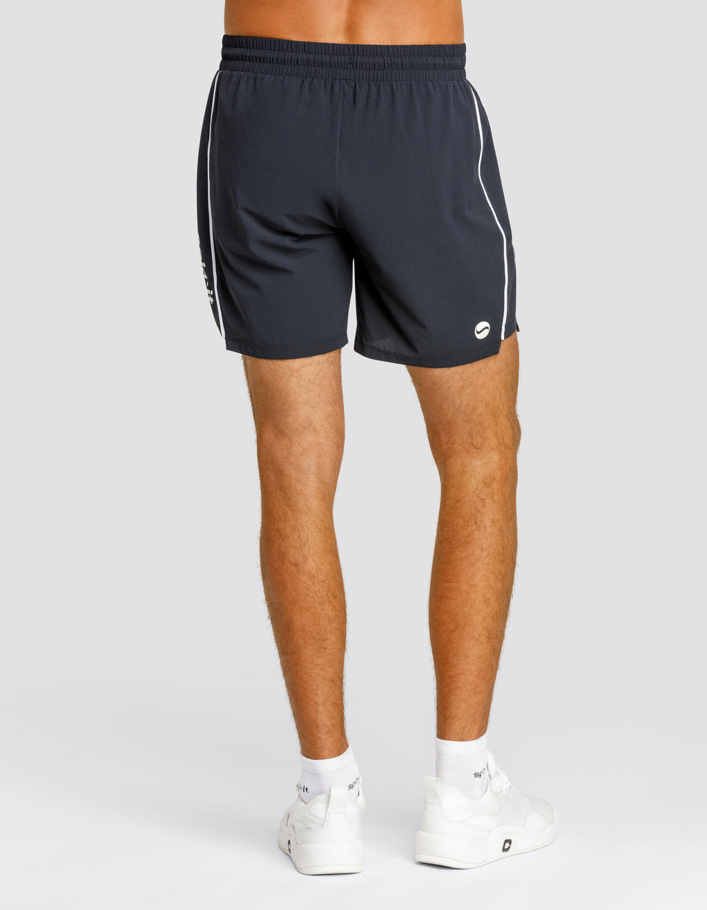 Spin It David 7 Inch Performance Athletic Shorts Onyx Black