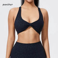 DIAS FIT JOY fold sports bra with cross-back design and detachable pads for breathable, tight-fitting outdoor sports and gym activities