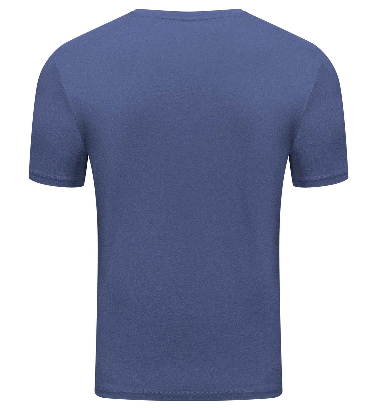 Men's bamboo rayon crew neck tee shirt in black with tailored fit and breathable fabric