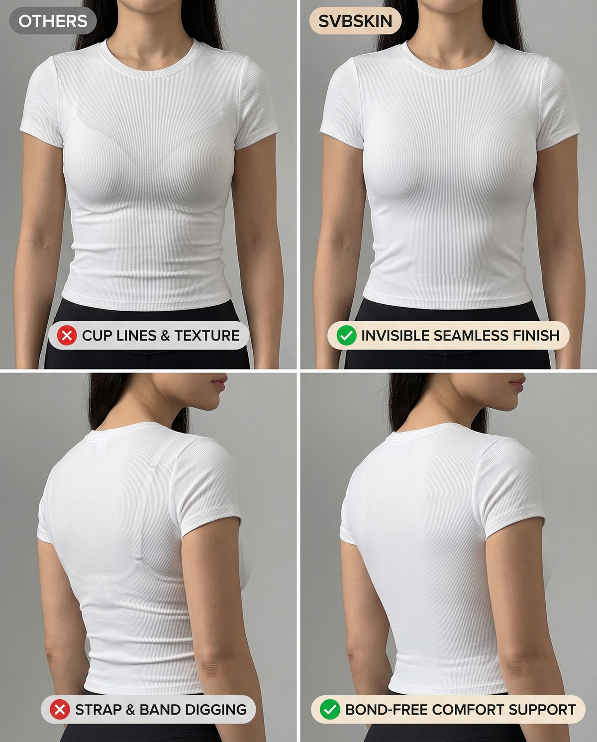 Invisible JellyLift Bra seamless wire-free design with SVBSKIN fabric and natural lift