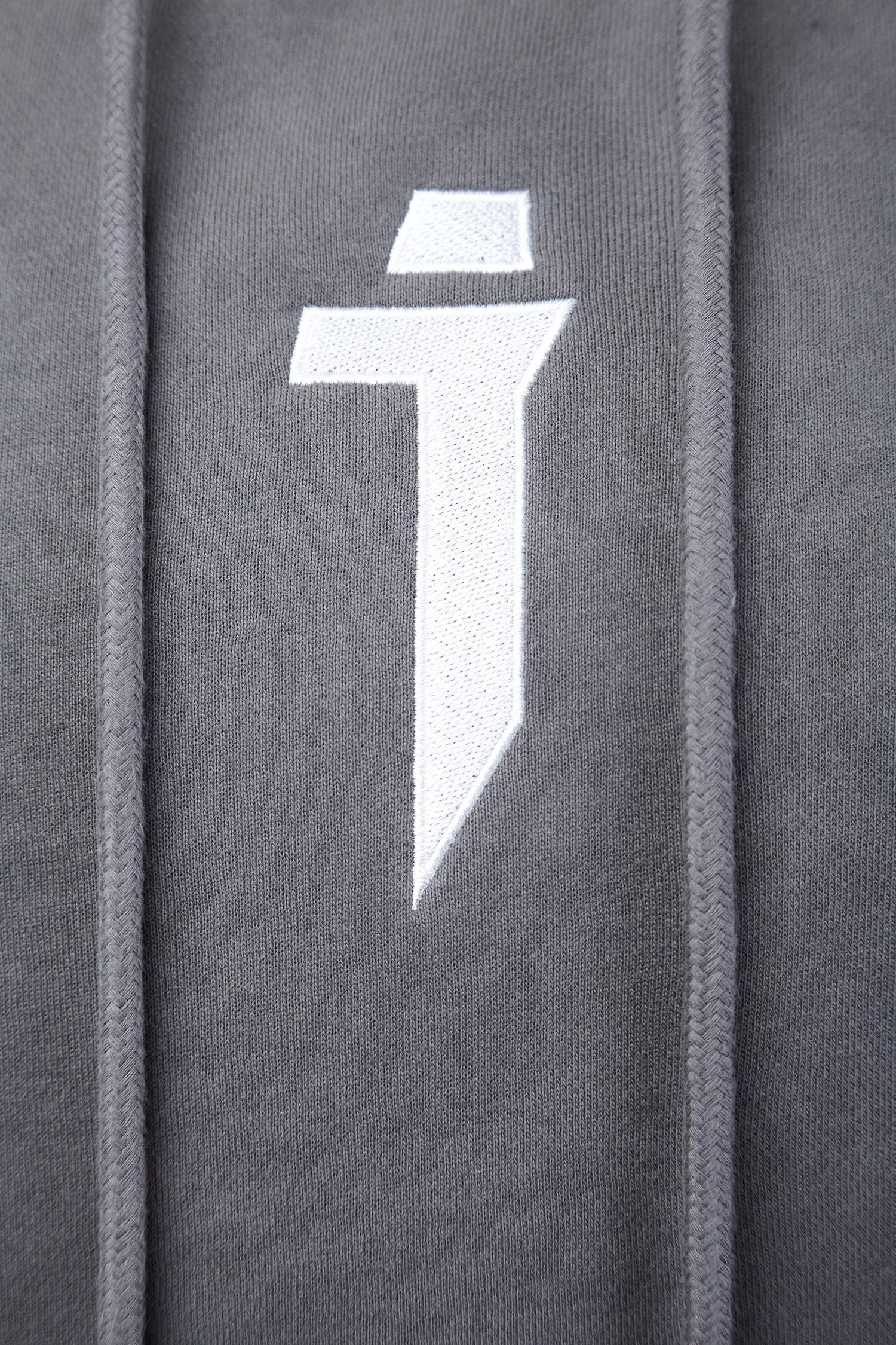 Niepce Cyber01 Hoodie with embroidered logo and Japanese kanji, gray fleece lining, and CyberPunk 2077 inspired design
