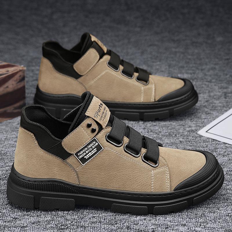 Geek Chic Elastic Band slip-on casual sneakers in black suede with integrated tension collar and flat PU sole