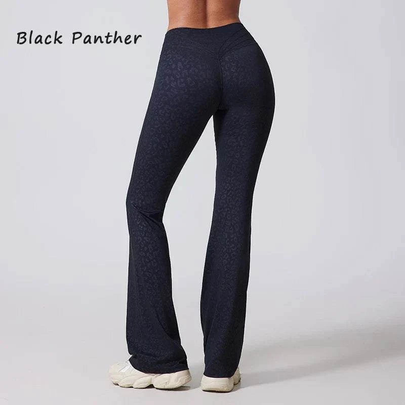 DIAS FIT JOY women's high waisted hip lifting micro-flared yoga pants