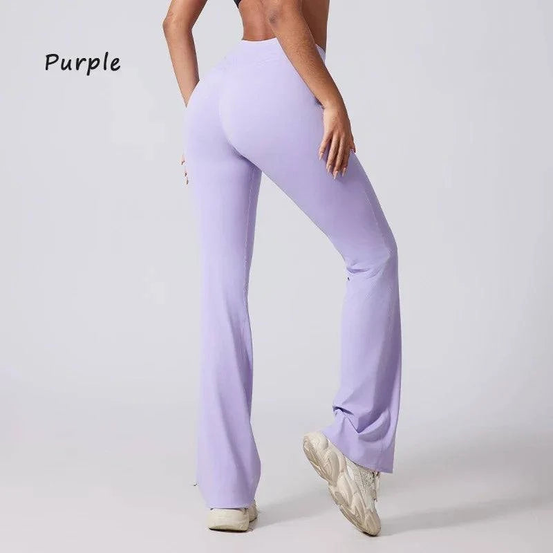 DIAS FIT JOY women's high-waisted micro-flared yoga pants