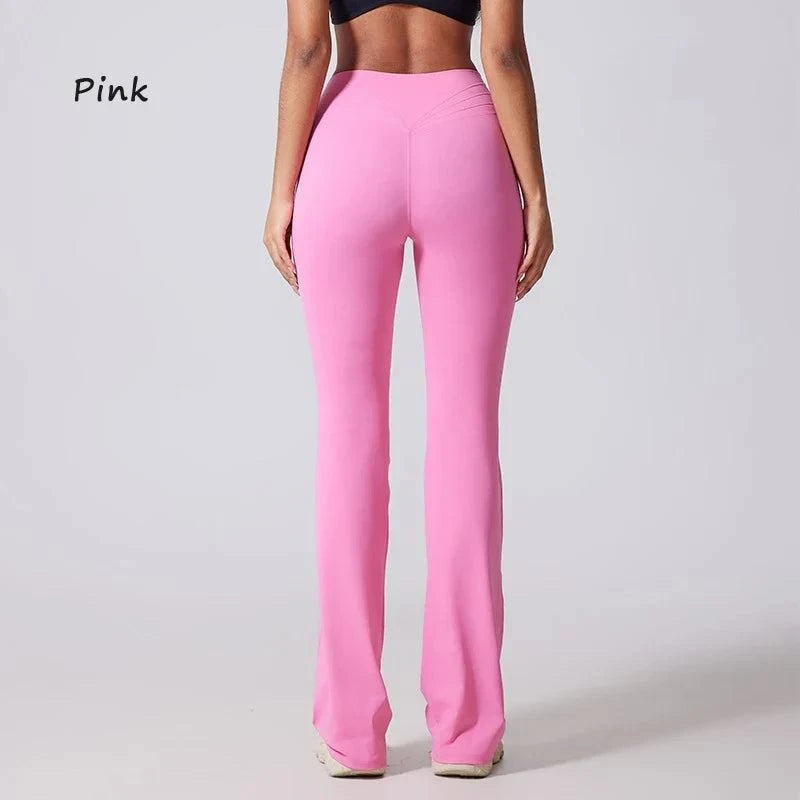 DIAS FIT JOY women's high waisted flared yoga fitness pants