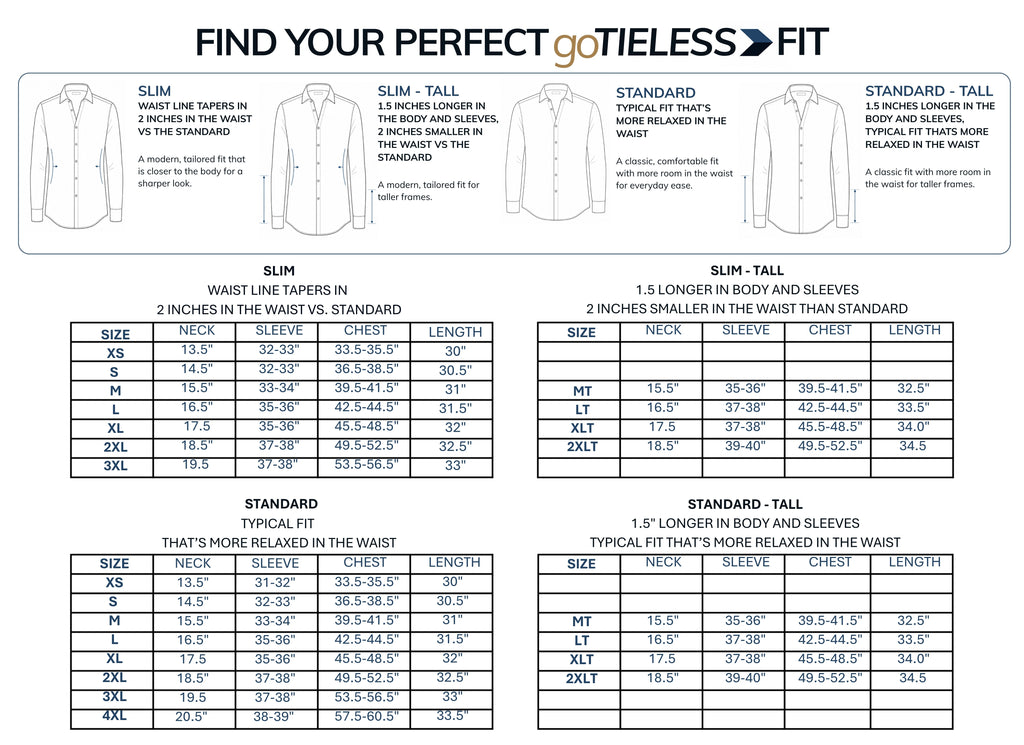 goTIELESS Ultimate Dress Shirt (Light Blue)