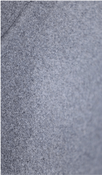 Bright Moons Wool Cashmere Double Breasted Overcoat Ash Gray