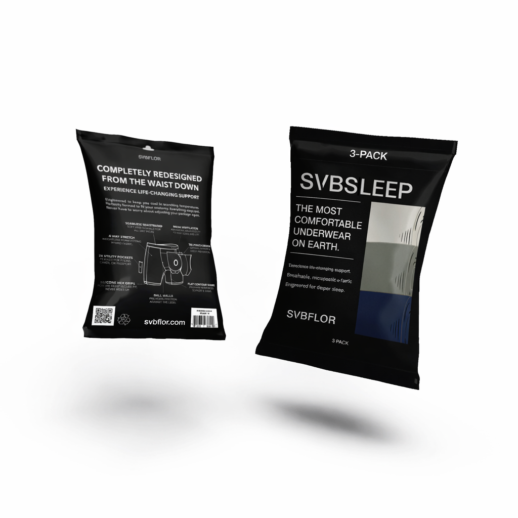 Svbsleep Mens Tri Pouch boxers with Tencel cooling support and anatomical separation for overnight comfort